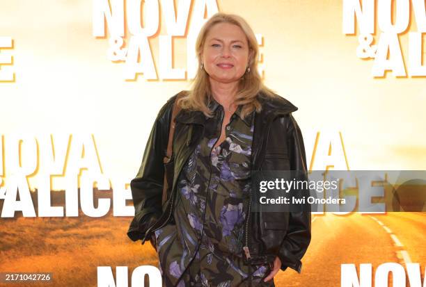 Helena Bergström attends the premiere of the Swedish movie "Nova & Alice" at Filmstaden Sergel on September 09, 2024 in Stockholm, Sweden.