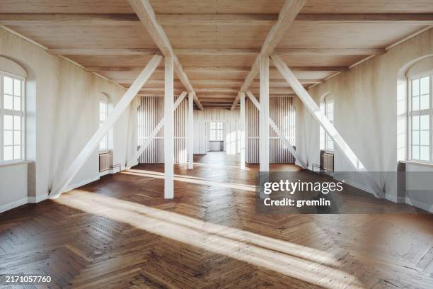 empty old rural house - girder stock pictures, royalty-free photos & images