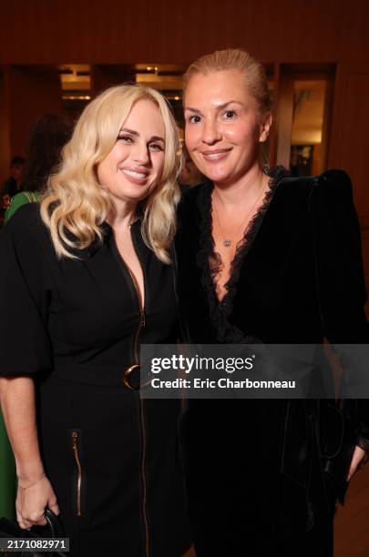 Rebel Wilson and Ramona Agruma attend the “Better Man” Canadian Premiere Post Reception at Shangri-La Toronto on September 09, 2024 in Toronto,...