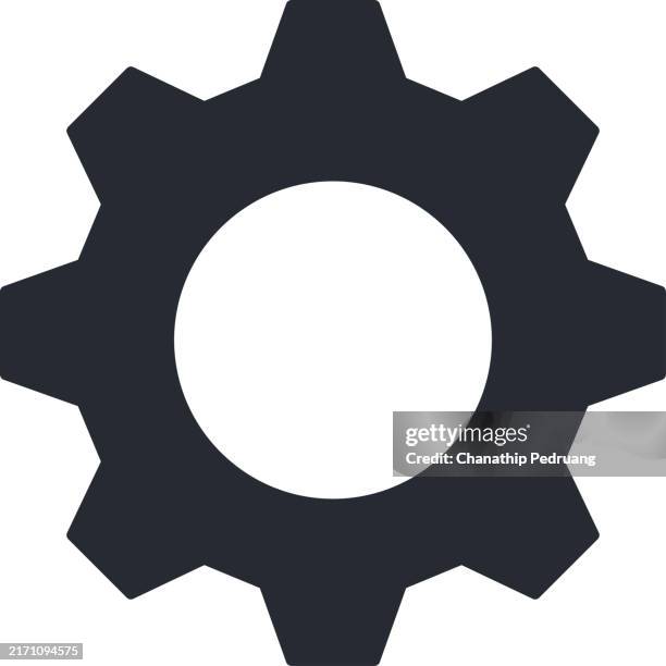 gear solid icon stock illustration icon, symbol, vector, teamwork - progressive logo stock illustrations