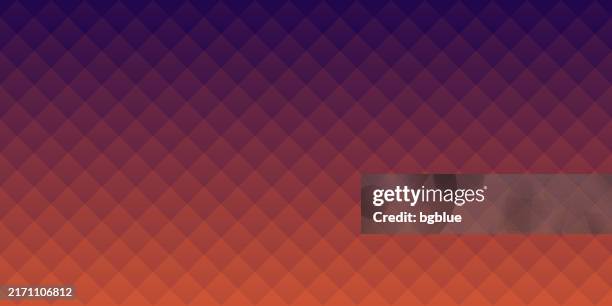 abstract geometric background - mosaic with squares and red gradient - diamond pattern background stock illustrations