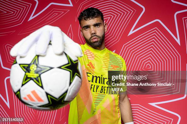 Arsche David Raya David Raya of Arsenal poses for a portrait during the Arsenal FC ...