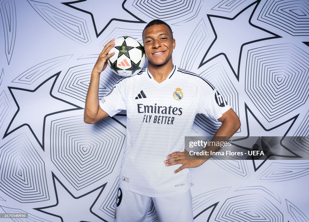 Kylian Mbappe Of Real Madrid Poses For A Portrait During The Real kylian-mbappe-of-real-madrid-poses-for-a-portrait-during-the-real