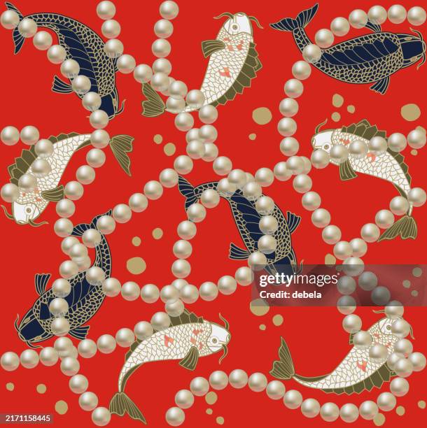 Koi Fish String 559 String Of Fish Stock Photos, High-Res Pictures, and Images - Getty ...