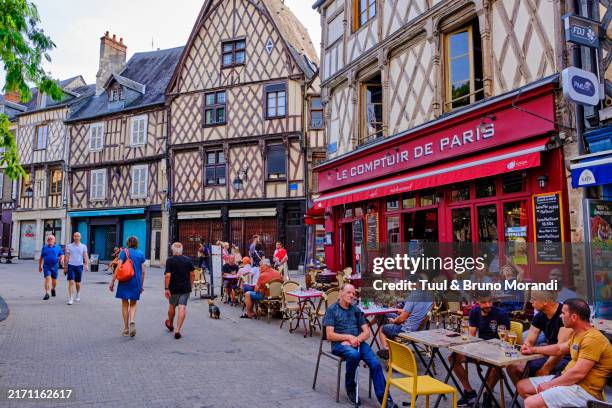 france, cher, bourges, gordaine square - bourges stock-fotos und bilder