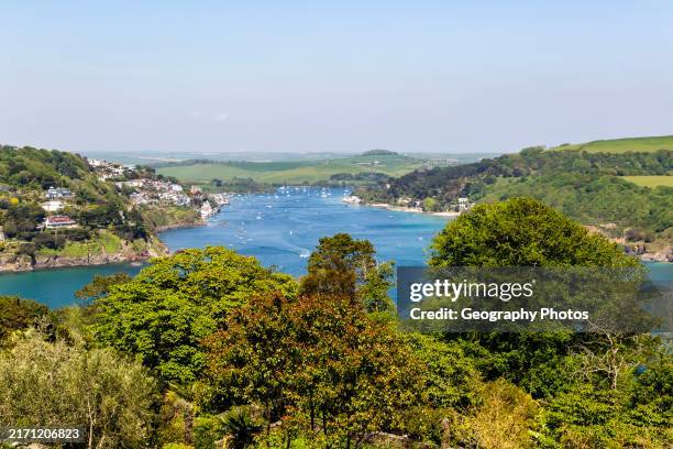 View from Sharpitor over the estuary at Salcombe, south Devon, England, UK.