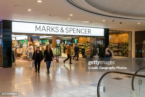 Marks & Spencer department store inside Lakeside shopping center, West Thurrock, Essex, England, UK.