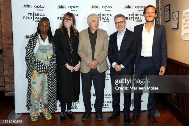 Whoopi Goldberg, Jane Rosenthal, Robert De Niro, Carlos Moedas and Francisco Pinto Pedro Balsemão attend the Tribeca Festival Lisboa Kick-Off...