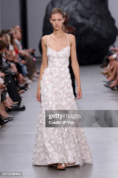 Model walks the runway for Michael Kors Collection Spring/Summer 2025 Runway Show at The Shed on September 10, 2024 in New York City.