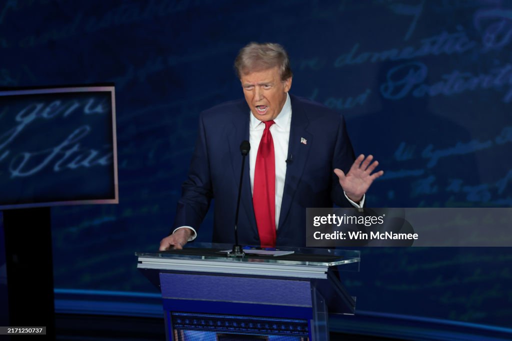 ABC News Hosts Presidential Debate Between Donald Trump And VP Kamala Harris At The National Constitution Center In Philadelphia