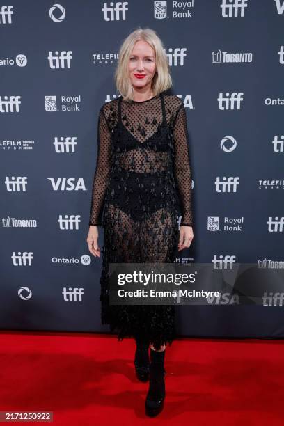 Naomi Watts attends the premiere of "The Friend" during the 2024 Toronto International Film Festival at Roy Thomson Hall on September 10, 2024 in...