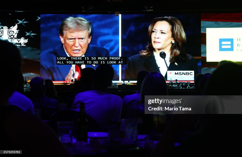 Americans Watch The First Debate Between Donald Trump And Kamala Harris