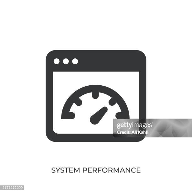 system performance glyph solid icon. solid icon that can be applied anywhere, simple, pixel perfect and modern style - application programming interface stock illustrations
