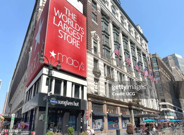 Macy's flagship department store in Herald Square at Broadway and 34th Street in New York City, is the largest single department store in America...