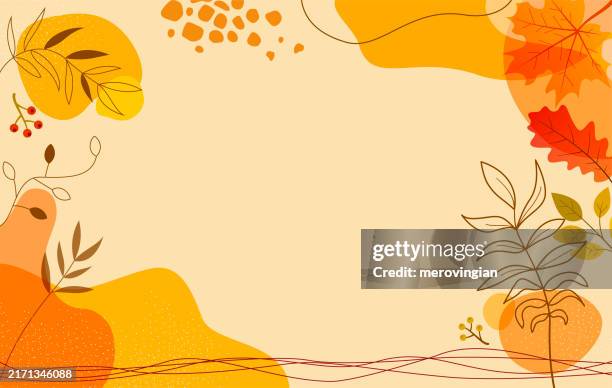 autumn leaves background - herbst stock-grafiken, -clipart, -cartoons und -symbole