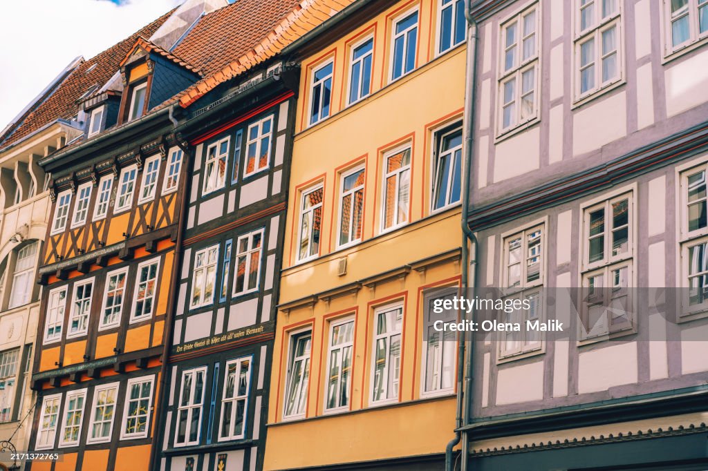 Traditional half-timbered houses in Hannover, Lower Saxony, Germany