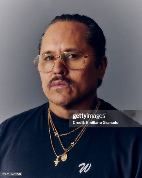 Fashion designer Willy Chavarria are photographed for T Magazine on March 18, 2024 in New York City.