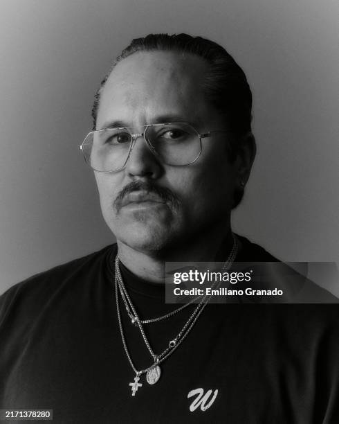 Fashion designer Willy Chavarria are photographed for T Magazine on March 18, 2024 in New York City.