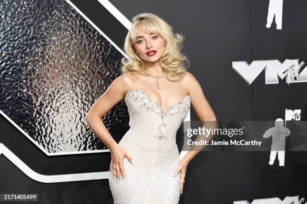 Sabrina Carpenter attends the 2024 MTV Video Music Awards at UBS Arena on September 11, 2024 in Elmont, New York.