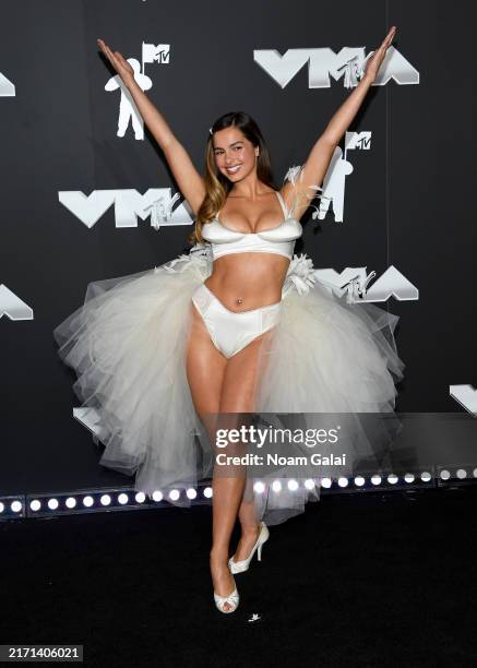 Addison Rae attends the 2024 MTV Video Music Awards at UBS Arena on September 11, 2024 in Elmont, New York.