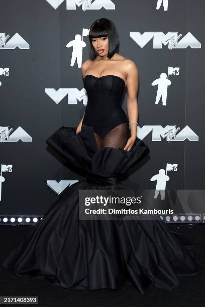 Megan Thee Stallion attends the 2024 MTV Video Music Awards at UBS Arena on September 11, 2024 in Elmont, New York.