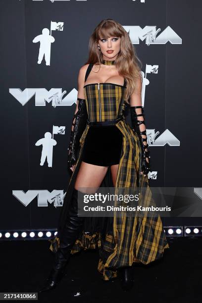 Taylor Swift attends the 2024 MTV Video Music Awards at UBS Arena on September 11, 2024 in Elmont, New York.