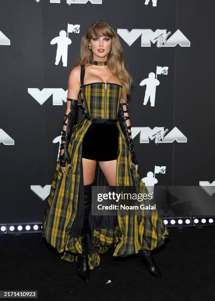 Taylor Swift attends the 2024 MTV Video Music Awards at UBS Arena on September 11, 2024 in Elmont, New York.