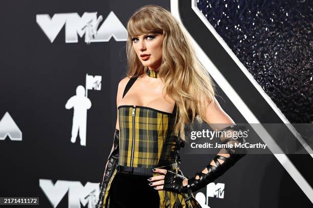 Taylor Swift attends the 2024 MTV Video Music Awards at UBS Arena on September 11, 2024 in Elmont, New York.