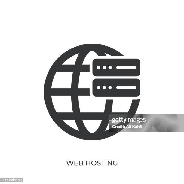 web hosting glyph solid icon. solid icon that can be applied anywhere, simple, pixel perfect and modern style - cloud storage apps stock illustrations