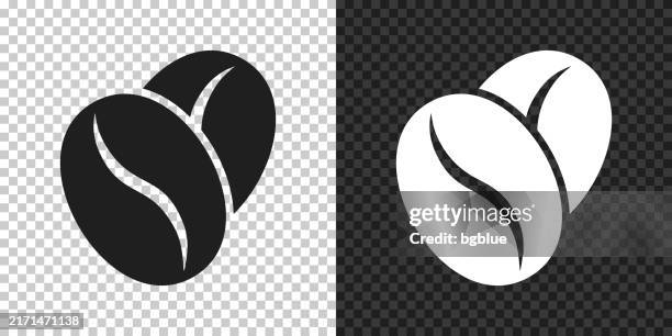 illustrations, cliparts, dessins animés et icônes de grains de café. icône pour la conception sur fond blanc - grain-de-café-vert