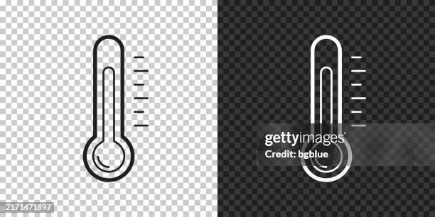 illustrations, cliparts, dessins animés et icônes de thermomètre. icône pour la conception sur fond blanc - thermomètre