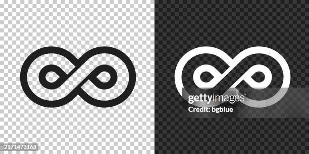 infinity. icon for design on blank background - infinity symbol editable stock illustrations