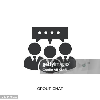 Group Chat glyph solid icon. Solid icon that can be applied anywhere, simple, pixel perfect and modern style Group Chat glyph solid icon. Solid icon that can be applied anywhere, simple, pixel perfect and modern style