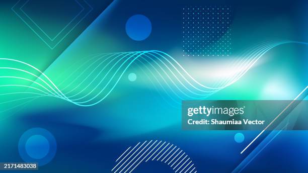 blurred gradient colors background with geometric shape element, design for your landing page website template - ux ui design stock illustrations