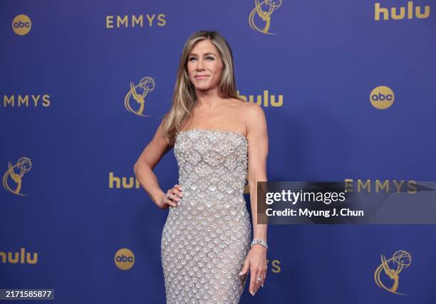 September 15, 2024 - Jennifer Aniston arriving at the 76th Primetime Emmy Awards at the Peacock Theater on Sunday, September 15, 2024