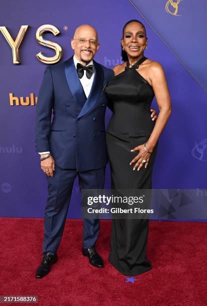 Vincent Hughes and Sheryl Lee Ralph at the 76th Primetime Emmy Awards held at Peacock Theater on September 15, 2024 in Los Angeles, California.