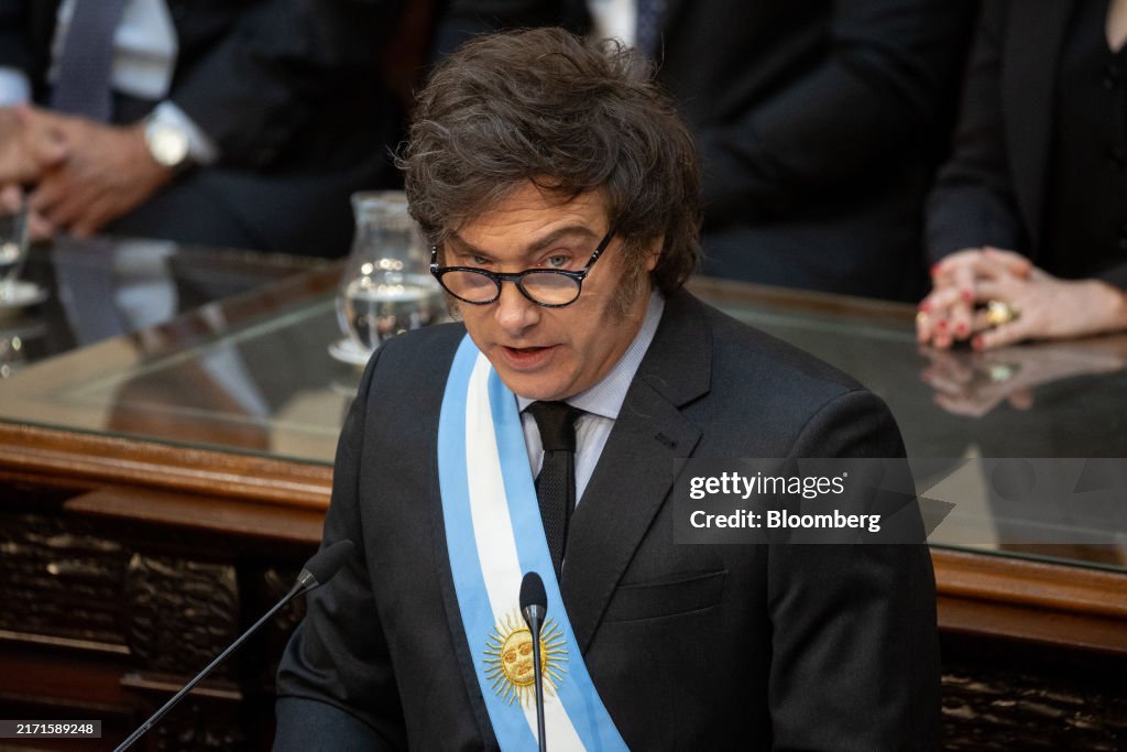 President Milei Delivers 2025 Budget To Congress