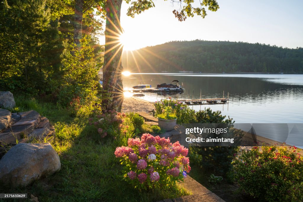 Sunrise at Schroon Lake
