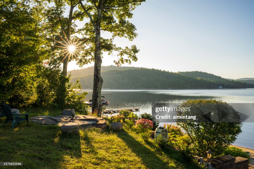 Sunrise at Schroon Lake