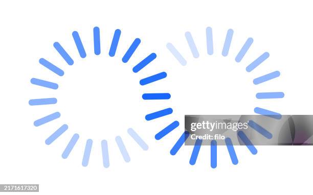 illustrazioni stock, clip art, cartoni animati e icone di tendenza di simbolo di attesa di caricamento infinito - infinità