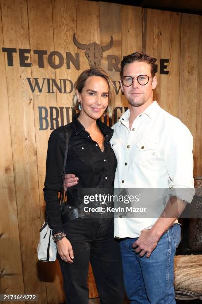 Arielle Kebbel and Zach Roerig attend while Teton Ridge brings "Window To The West" series from the heart of Texas to the streets of NYC on September...