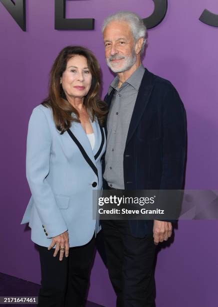 Paula Wagner and Rick Nicita arrives at the Los Angeles Premiere Of Roadside Attractions' "Exhibiting Forgiveness" at Gagosian on September 12, 2024...