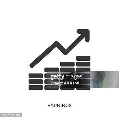 Earnings glyph solid icon. Solid icon that can be applied anywhere, simple, pixel perfect and modern style Earnings glyph solid icon. Solid icon that can be applied anywhere, simple, pixel perfect and modern style