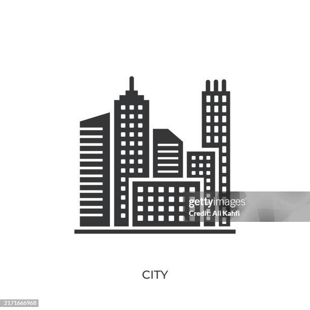 city glyph solid icon. solid icon that can be applied anywhere, simple, pixel perfect and modern style - empty stadium stock illustrations