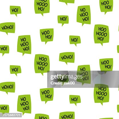 "Ho Ho Ho" text message Seamless Pattern. "Ho Ho Ho" text message Seamless Pattern.