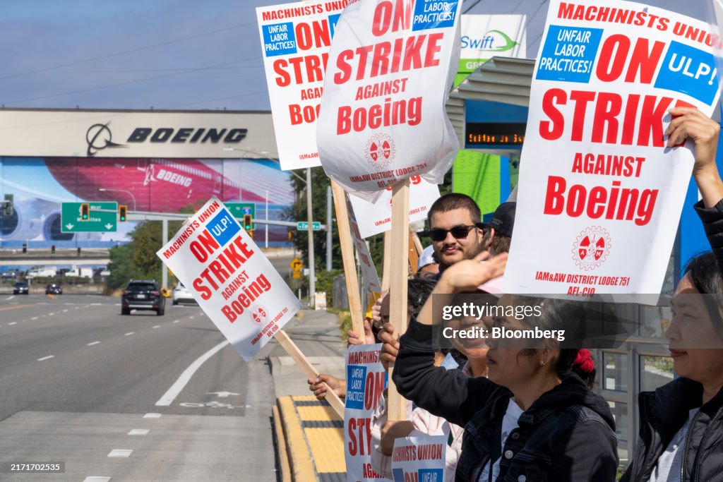 Boeing's Seattle Workers Walk Out In First Strike Since 2008