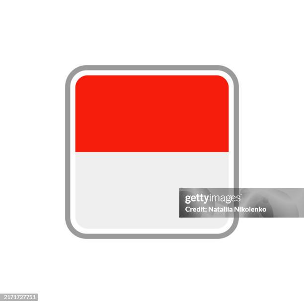 monaco - flag square flat icon. - monte carlo stock illustrations