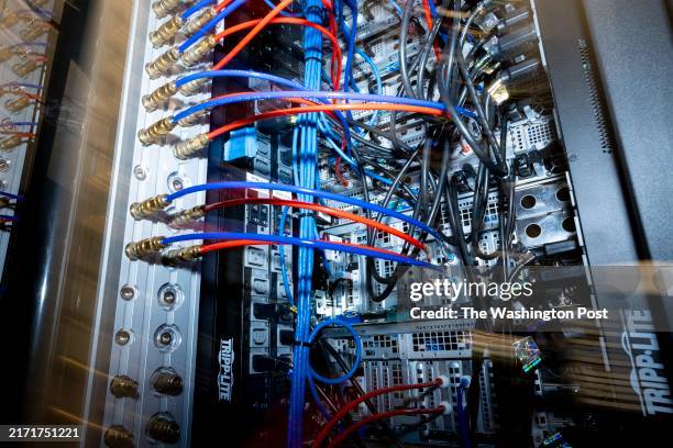 Inside one of Equinix's internal operations at Equinix Data Center in Ashburn, Virginia, on May 9, 2024.