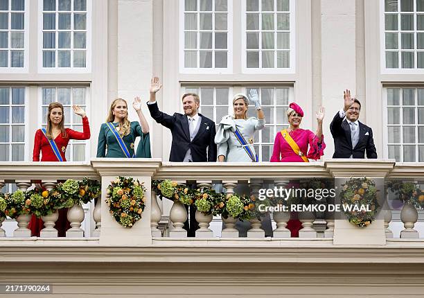 Princess Alexia of the Netherlands, Princess Amalia of the Netherlands, King Willem-Alexander of the Netherlands, Queen Maxima of the Netherlands,...