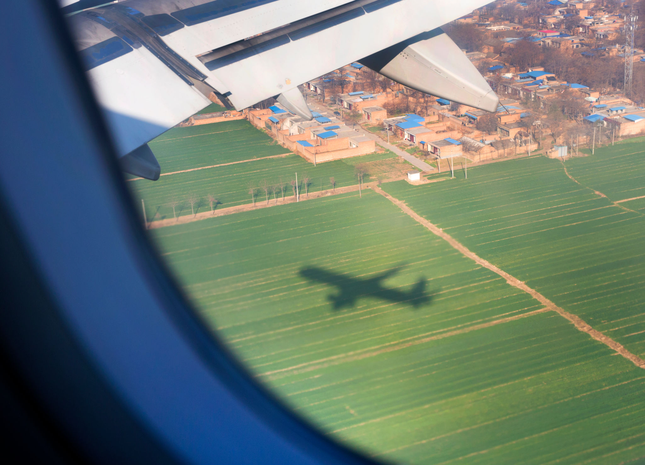 Passenger plane landing approach Passenger plane landing approach